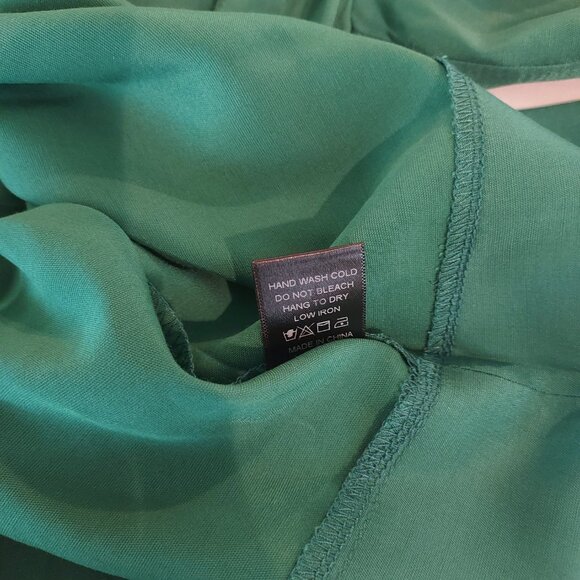 Pomander Place Rosemary Phillipa Emerald Green Blouse Size Small - Picture 7 of 9